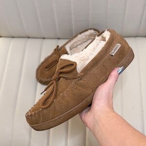 Bearpaw Men's Slipper SIZE 10 Tan Suede Slippers